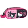 Hello Kitty & Kuromi 2 rekeszes tolltartó 23 cm
