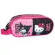Hello Kitty & Kuromi 2 rekeszes tolltartó 23 cm