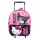 Hello Kitty & Kuromi gurulós ovis 3D hátizsák, táska 32 cm