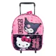 Hello Kitty & Kuromi gurulós ovis 3D hátizsák, táska 32 cm