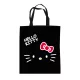 Hello Kitty Black vászontáska, bevásárlótáska 44 cm