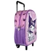 Hello Kitty Kuromi Purple gurulós ovis 3D hátizsák, táska 32 cm