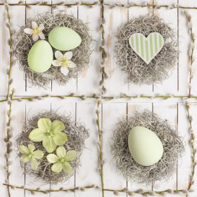 Húsvét Pastel Collage szalvéta 20 db-os 33x33 cm