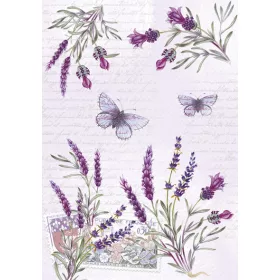 Levendula Butterfly A/4 gumis mappa