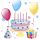 Happy Birthday Cake with Balloons szalvéta 20 db-os 33x33 cm