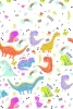 Dinoszaurusz Funny papír asztalterítő 120x180 cm