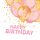 Happy Birthday Gold & Pink Balloons szalvéta 20 db-os 33x33 cm