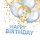 Happy Birthday Gold&Blue szalvéta 20 db-os 25x25 cm