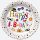 Happy Birthday Funny papírtányér 8 db-os 18 cm
