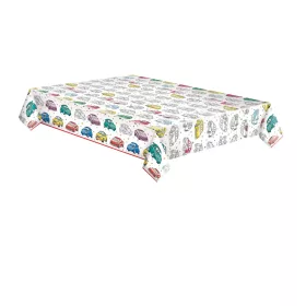 Autó Cartoon papír asztalterítő 120x180 cm