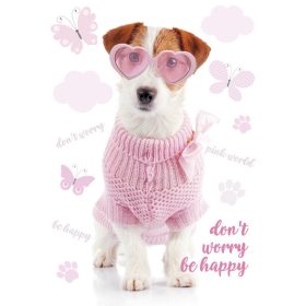 Kutyás Pink World A/4 gumis mappa