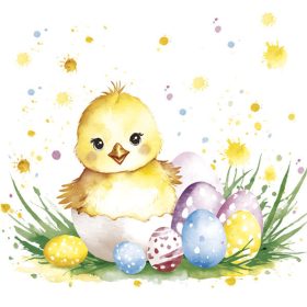 Húsvét Chick in Eggshell szalvéta 20 db-os 33x33 cm