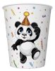 Állatos Funny Panda papír pohár 8 db-os 250 ml