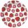 Gyümölcs Strawberries papírtányér 8 db-os 22,7 cm
