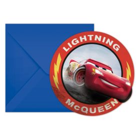 Disney Verdák Arena Race Party meghívó 6 db-os