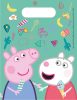 Peppa malac Messy Play ajándéktasak, ajándékzacskó 6 db-os