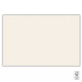   Unicolour Cream, Krémszínű papír asztalterítő 120x180 cm FSC