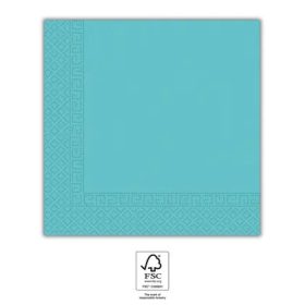 Kék Unicolour Light Blue szalvéta 20 db-os 33x33 cm FSC