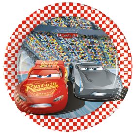 Disney Verdák Arena Race papírtányér 8 db-os 20 cm FSC