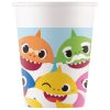 Baby Shark Fun in the Sun papír pohár 8 db-os 200 ml FSC