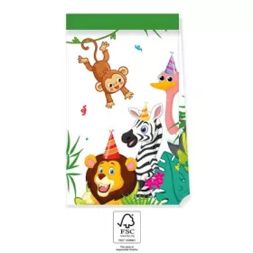 Dzsungel Balloons papírzacskó 4 db-os FSC
