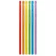 Színes Multicolor műanyag szívószál 6 db-os