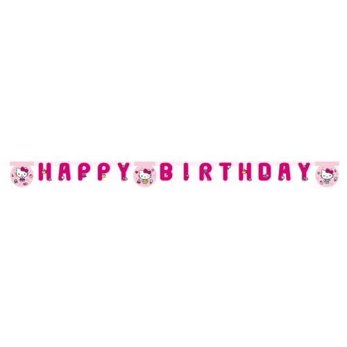 Hello Kitty Fashion Happy Birthday felirat FSC 2 m