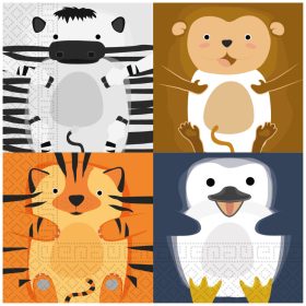 Állatos Zoo szalvéta 20 db-os 33x33 cm FSC