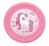 Unikornis Rainbow Colors micro prémium műanyag lapostányér 4 db-os szett 21 cm