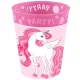Unikornis Rainbow Colors micro prémium műanyag pohár szett 4 db-os 250 ml