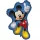 Disney Mickey Shaped fólia lufi 97x60 cm