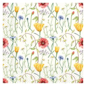 Virágos Wild szalvéta 20 db-os 33x33 cm
