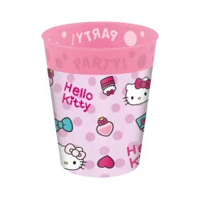   Hello Kitty Fashion micro prémium műanyag pohár szett 4 db-os 250 ml