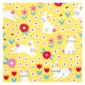 Húsvét Bunny in Yellow szalvéta 20 db-os 33x33 cm