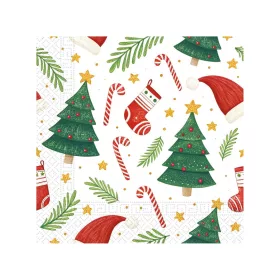 Karácsonyi Ornaments szalvéta 20 db-os 33x33 cm