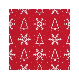 Karácsonyi Trees & Snowflakes szalvéta 20 db-os 33x33 cm