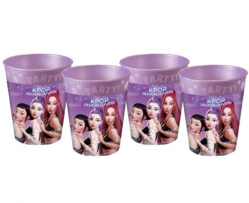 K-pop Démonvadászok Honmoon micro prémium műanyag pohár szett 4 db-os 250 ml