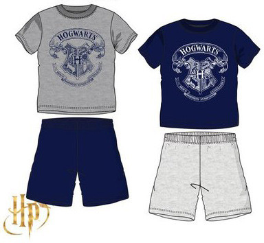 Harry Potter Hogwarts gyerek rövid pizsama 6 - 12 év / 116 - 152 cm