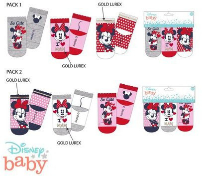 Disney Minnie Love Mam baba zokni 0-12 hó