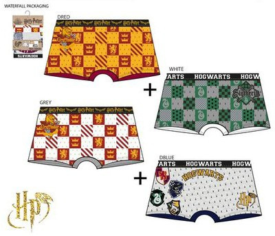 Harry Potter Houses gyerek boxeralsó 2 darab/csomag 6 - 12 év / 116 - 152 cm