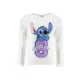 Disney Lilo és Stitch, A csillagkutya Club White gyerek hosszú póló, felső 3 - 8 év / 98 - 128 cm