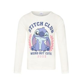   Disney Lilo és Stitch, A csillagkutya Weird White gyerek hosszú póló, felső 3 - 8 év / 98 - 128 cm