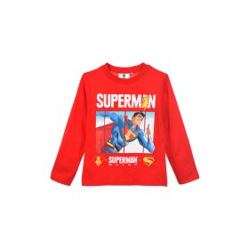   Superman Red gyerek hosszú póló, felső 4 - 10 év / 104 - 140 cm