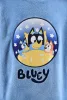 Bluey Stars belebújós plüss polár takaró, poncsó 6/8 év