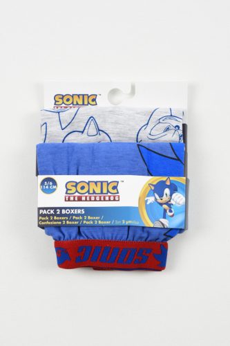 Sonic a sündisznó Face gyerek boxeralsó 2 darab/csomag 3 - 8 év / 98 - 128 cm