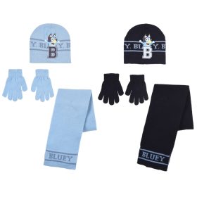 Bluey Happy gyerek sapka + sál + kesztyű szett 52-54 cm