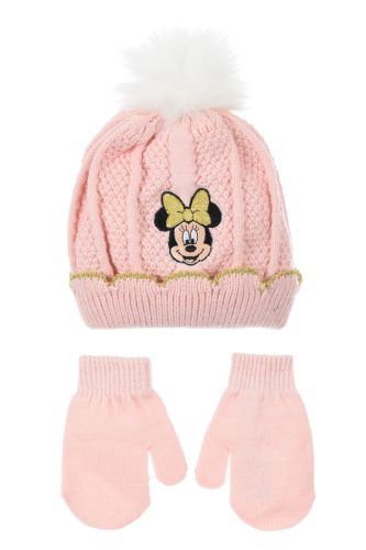 Disney Minnie Smile baba sapka + kesztyű szett 48-50 cm