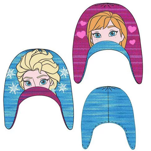 Disney Jégvarázs Sisters kifordítható gyerek sapka 52-54 cm
