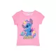 Disney Lilo és Stitch, A csillagkutya Pink gyerek rövid póló, felső 3 - 8 év / 98 - 128 cm