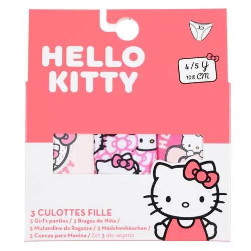 Hello Kitty Bows gyerek fehérnemű, bugyi 3 darab/csomag 3 - 6 év / 98 - 116 cm
